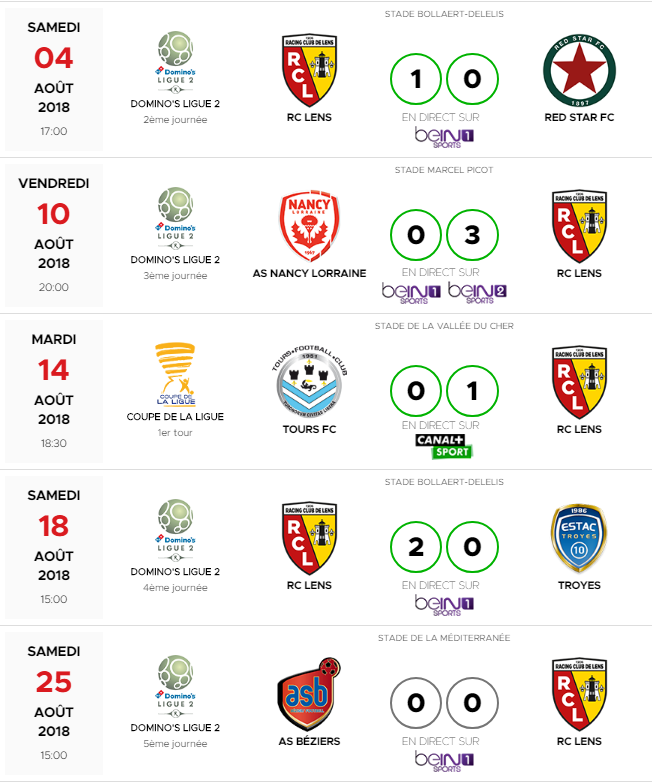 Le calendrier